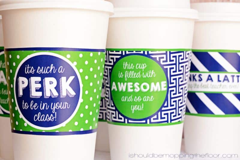 printable coffee sleeves for teachers