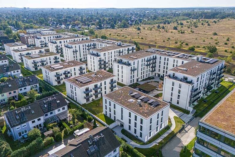 Bauprojekt Nine West Living in Berlin - Generalunternehmer: Mastiok Bau - Nordwestansicht