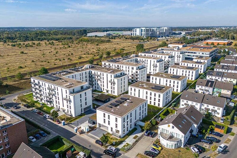 Bauprojekt Nine West Living in Berlin - Generalunternehmer: Mastiok Bau - Nordostansicht