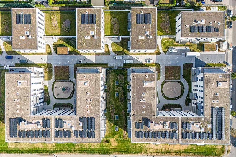 Bauprojekt Nine West Living in Berlin - Generalunternehmer: Mastiok Bau - Draufsicht