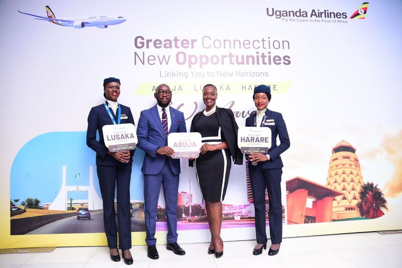 Uganda Airlines Spreads Wings In A Triple Route Launch To Abuja ,Lusaka And Harare ug