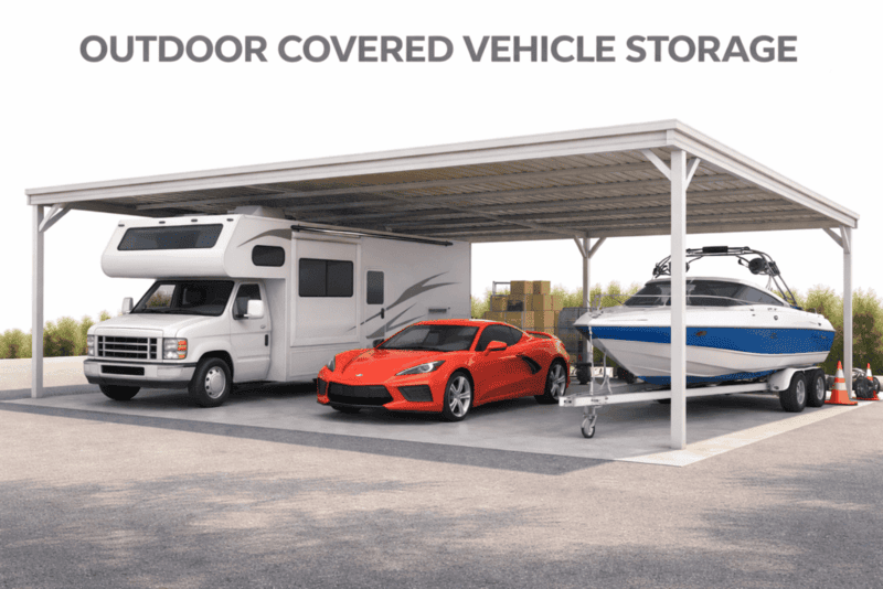 RV and Boat Parking at Storage Solutions Plus