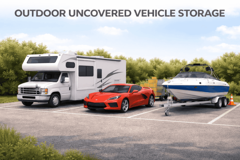 RV and Boat Parking at Storage Solutions Plus