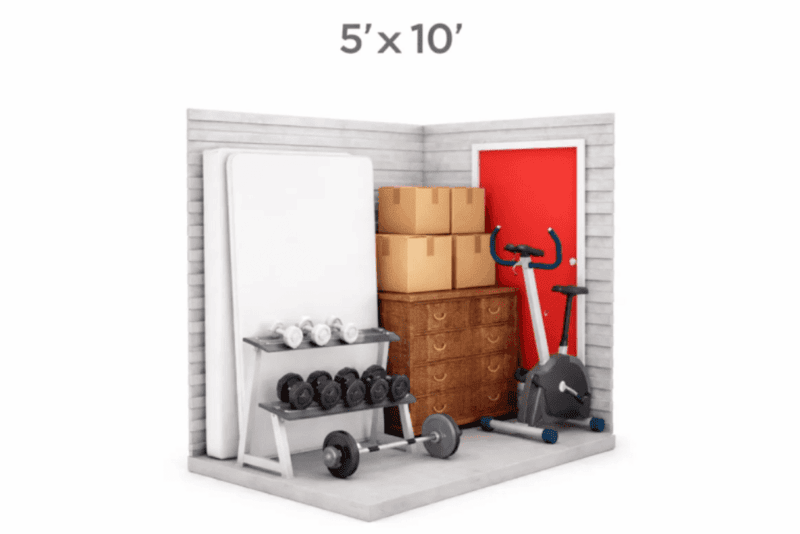 Clean, well-lit hallway of indoor climate-controlled storage units at Storage Solutions Plus.