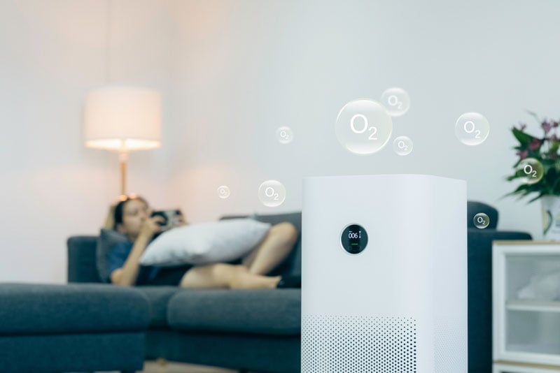 air purifies