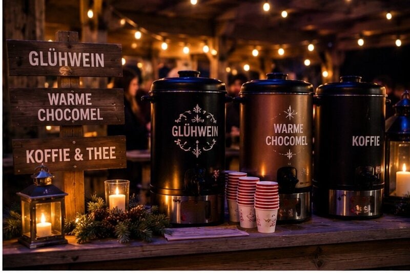 Winterplein warme dranken