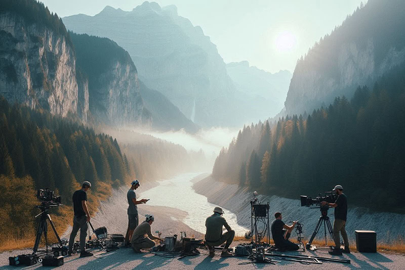 Starlink internet for remote film production