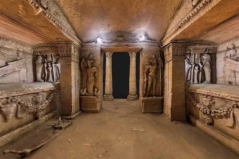 Catacombs visited during an Alexandria Day Tour from Cairo