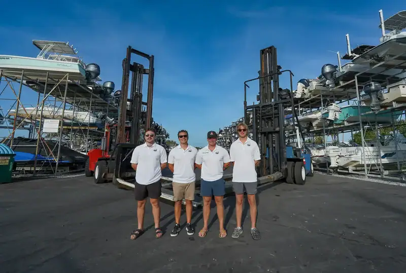 Marker 26 Team and their boats