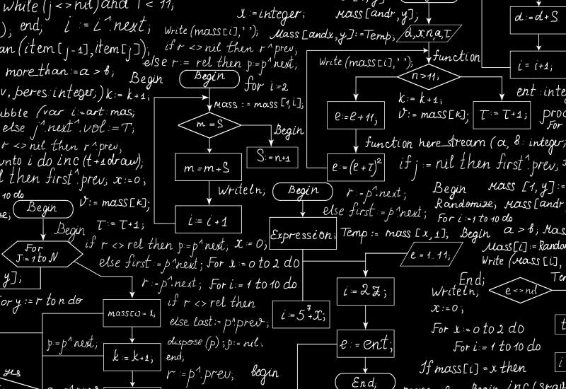 Algorithmen gehen auch ganz ohne Computer mit Kreide und Tafel