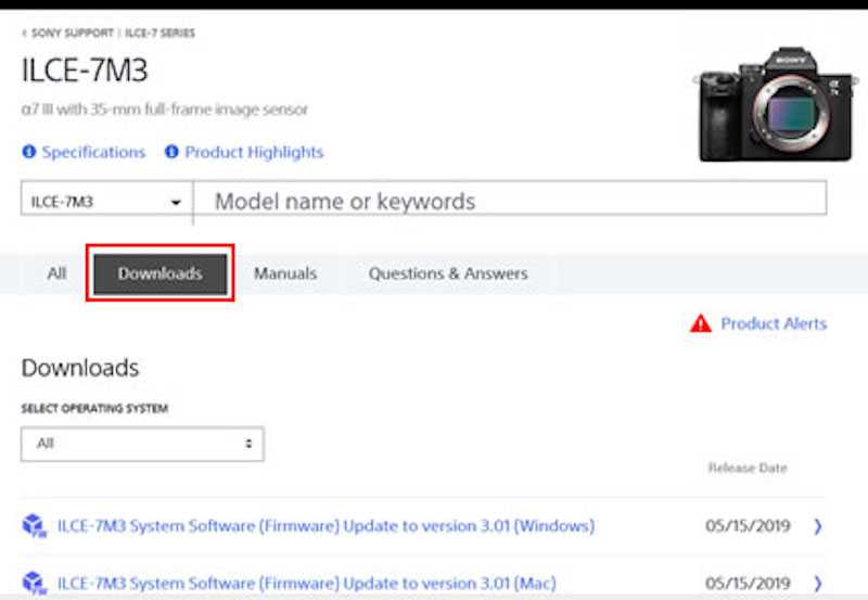 Download-the-New-Firmware-Version-of-your-Sony-Camera