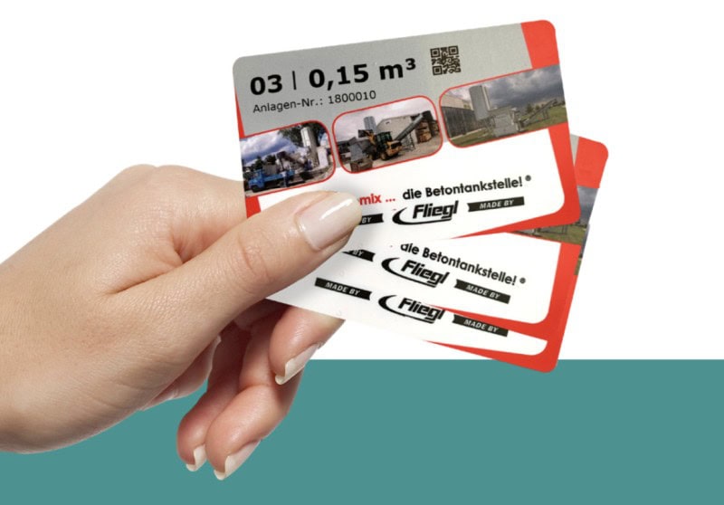 Chipkarte für die Betontankstelle