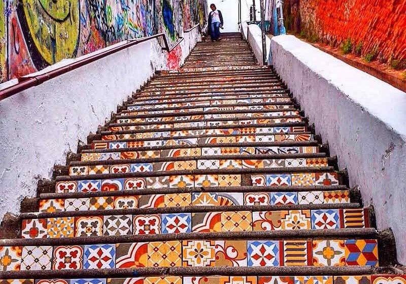 Color everywhere you look in Valparaiso, Chile