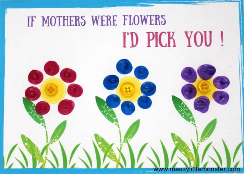 i'd pick you flower card for mom