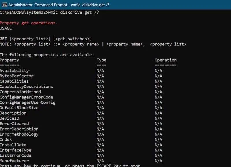 Look-for-HDD-or-SSD-Model-and-Serial-Number-Information-through-the-Command-Prompt