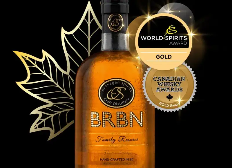 bourbon-style whisky bottle