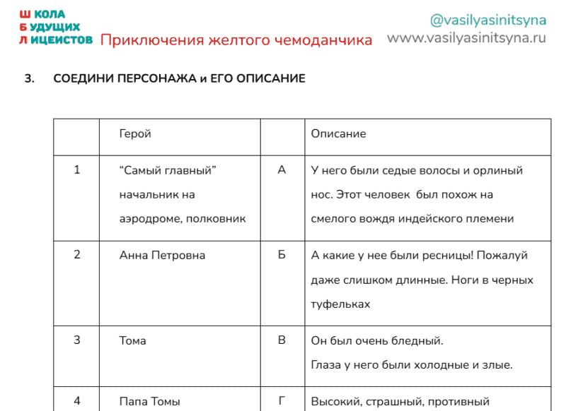 Приключения желтого чемоданчика, викторина , работа с текстом, вопросы по тексту, текст и задание с ответами, задания на работу с текстом, вопрос на понимание текста