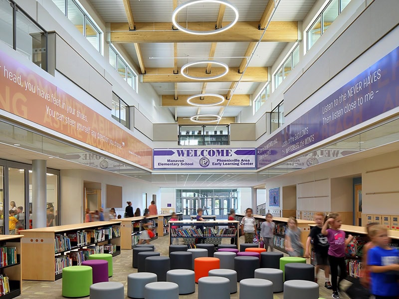 New Early Learning Center and Manavon Elementary School Interior Phoenxville ASD