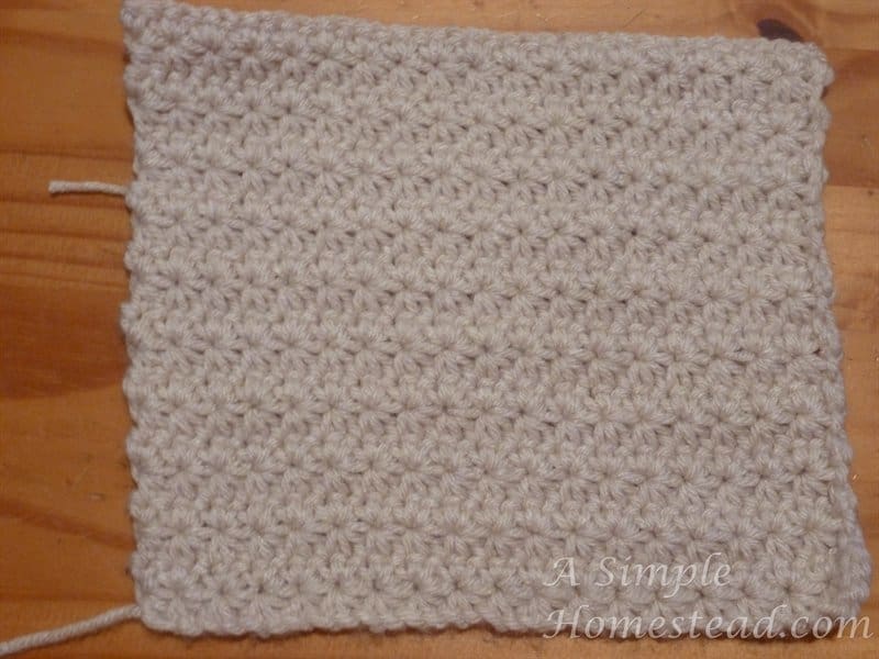 Afghan Sampler - star stitch front