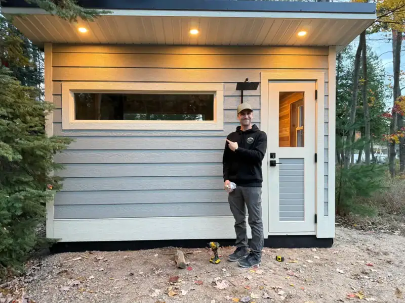 Eagle River’s 8×12 Custom Sauna