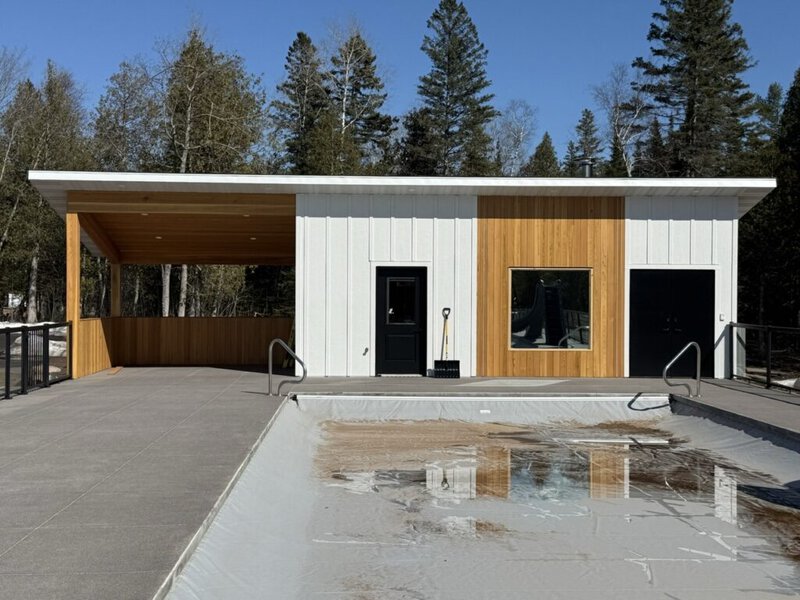 Pool House Custom Sauna in Duluth