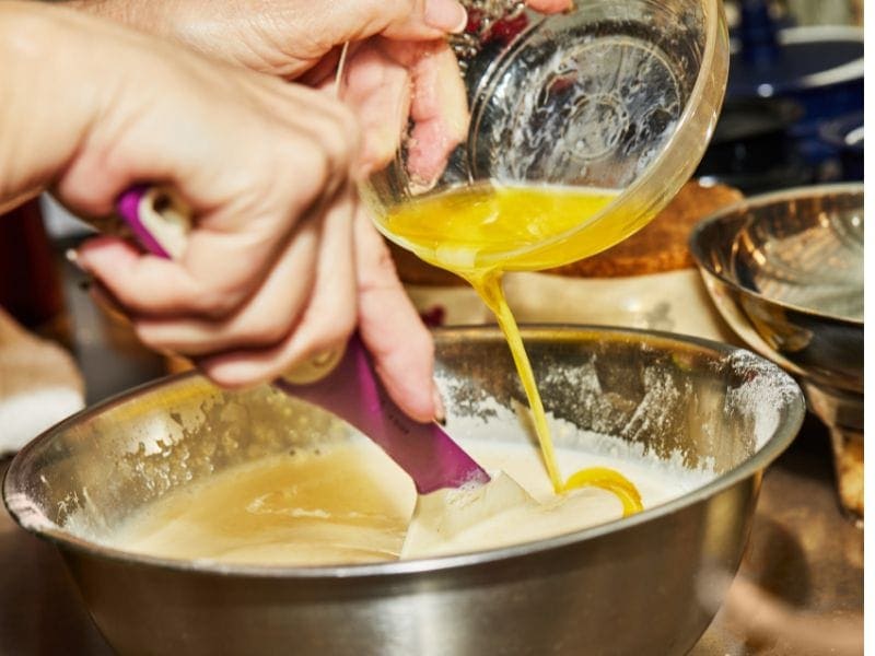 Cách pha bột đổ bánh xèo. 