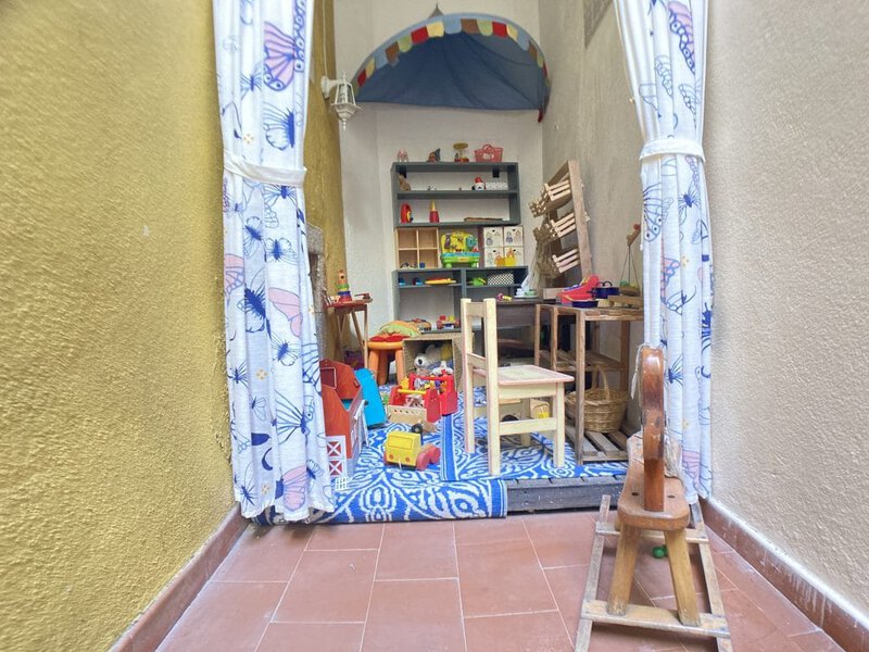 kid's toys and amenities in accomodation