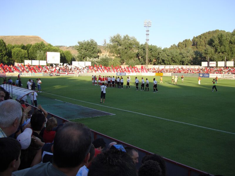 Estadio Municipal El Val de Alcalá de Henares, sede prevista del Sevilla-Sporting de Hortaleza de Copa del Rey