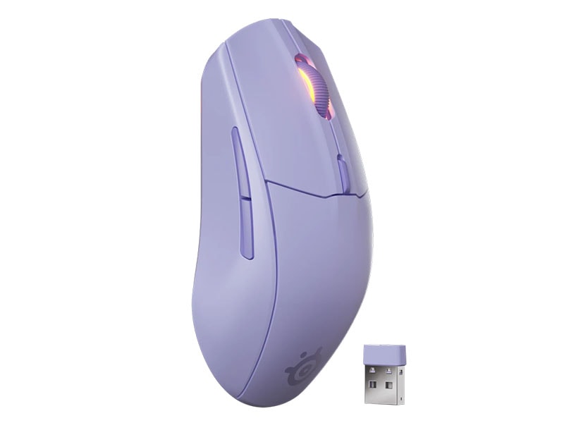 Mouse SteelSeries Rival 3 Gen 2 Wireless/Bluetooth Gaming Optical 6-button Symmetrical Lavender