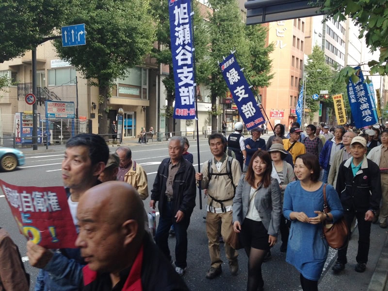 戦争させない声をあげる