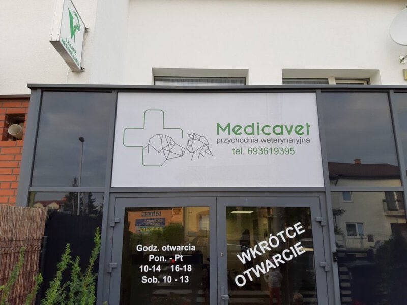 Kasetony reklamowe podświetlane LED: Medica Vet