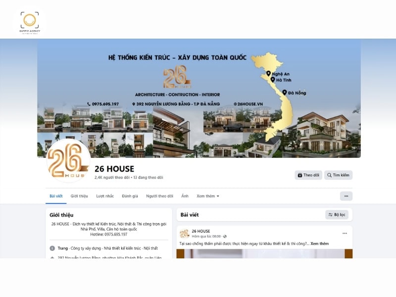 chăm sóc Fanpage Facebook chuyên nghiệp Outfiz Agency xây dựng nội dung chuẩn SEO và quản lý khách hàng