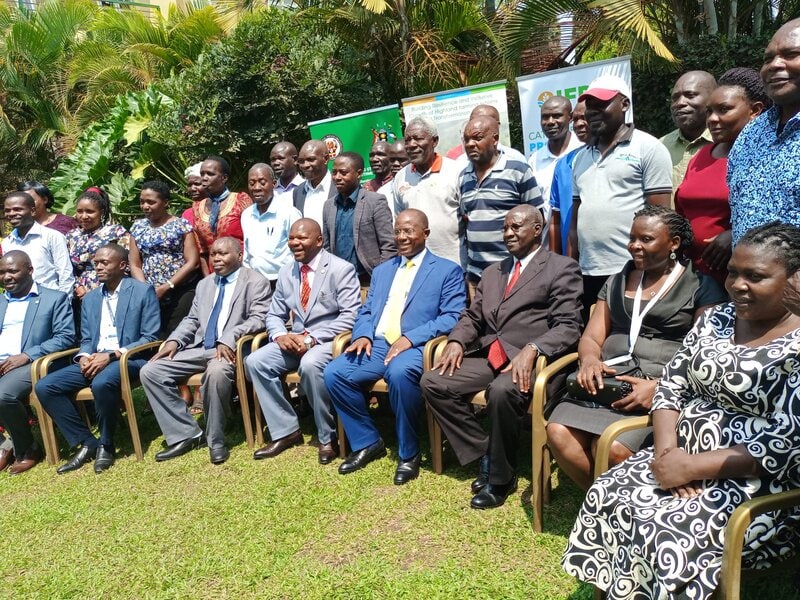 Why Uganda’s Irish potatoes not fit for chips National Potato stakeholders pose for a photo.