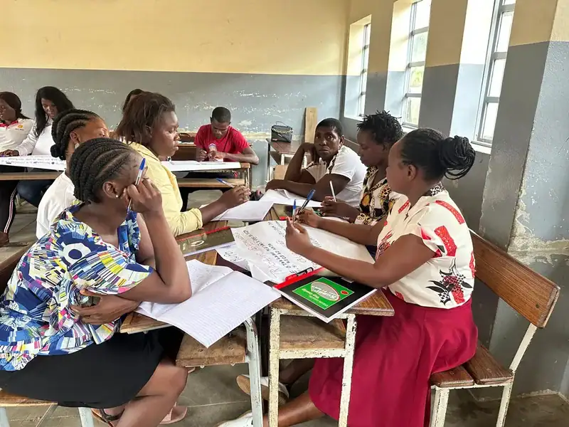 ECD workers attend a training in Xai Xai.