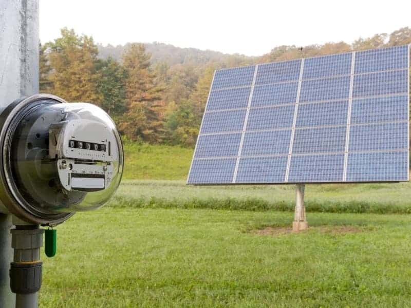 Solar Panel and Meter