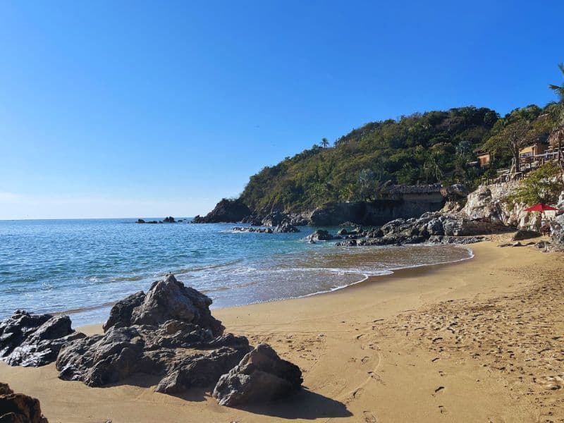 Playa Estacahuite Beach in Puerto Angel Mexico