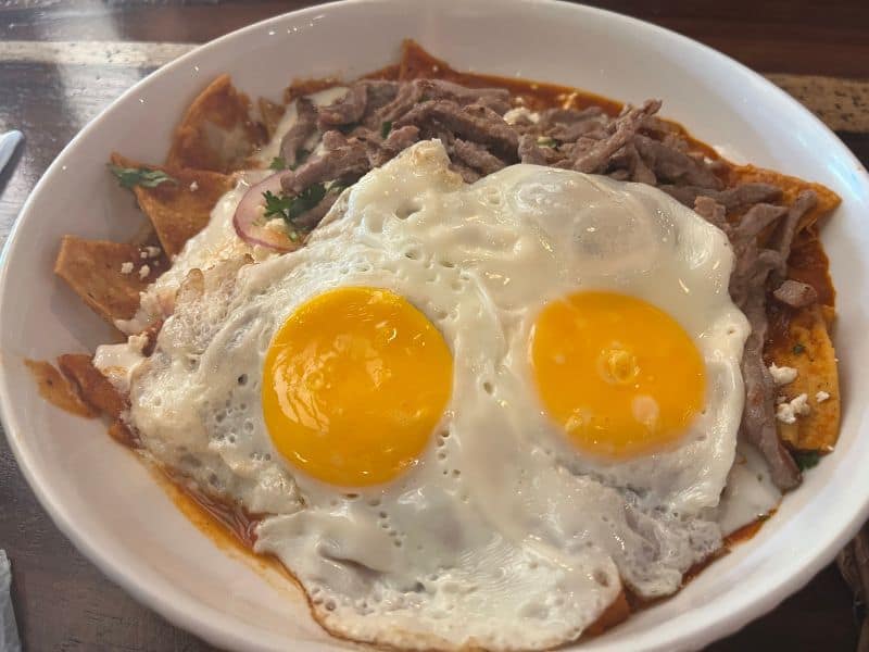 plate of chilaquiles