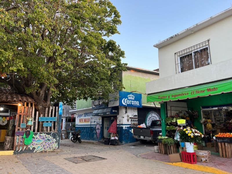 downtown zipolite oaxaca mexico
