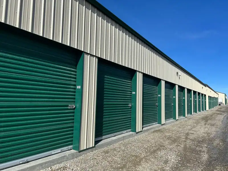 Modern storage facility with HD cameras illustrating the benefits of self storage security.