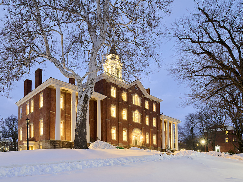 Exterior of Bentley Hall at Allegheny College