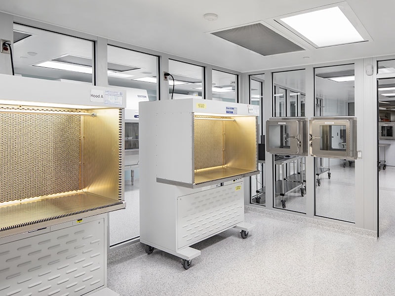 Interior of the Ann B. Barshinger Cancer Institute Pharmacy at Penn Medicine Lancaster General Health