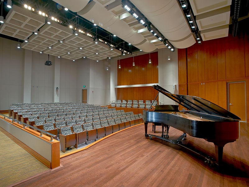 Practice stage at High Center at Messiah University