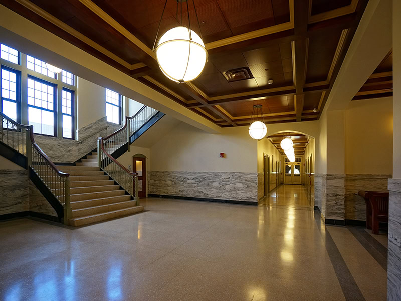 Interior Glatfelter Hall at Gettysburg College