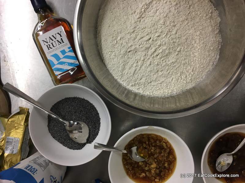 Ingredients for the poppy seed filling, yes Rum! How to make Czech Kolaches Ingredients for the poppy seed filling, yes Rum!