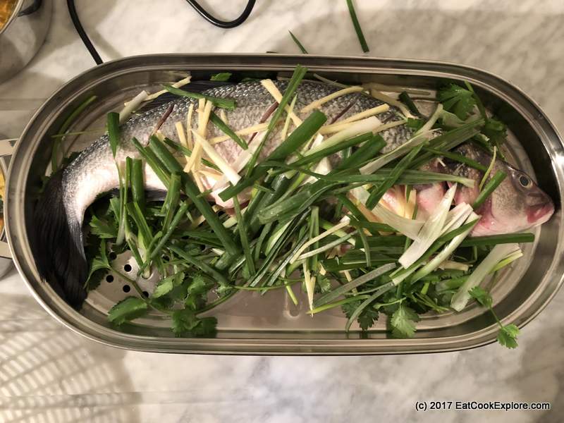 Steamed Sea Bass Chinese Style 1 Sage The Steam Zone Steamed Whole Sea Bass