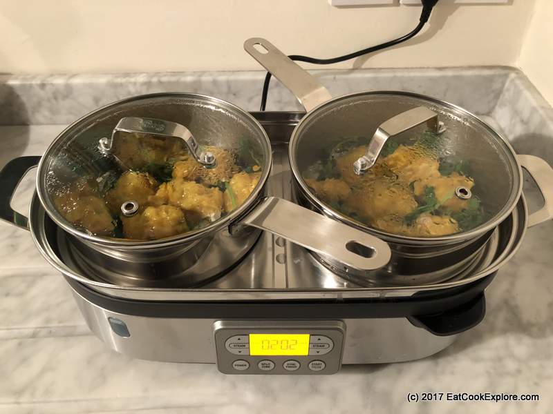 Review: The Steam Zone Sage by Heston Blumenthal 3 Making Chinese Dumplings in The Steam Zone