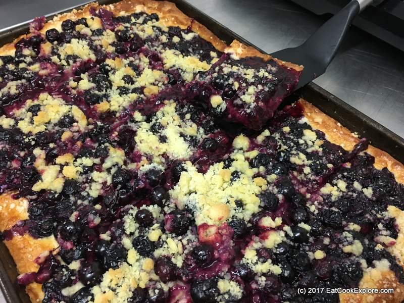 The finished Blueberry Czech Kolaces How to make Czech Kolaches with blueberries