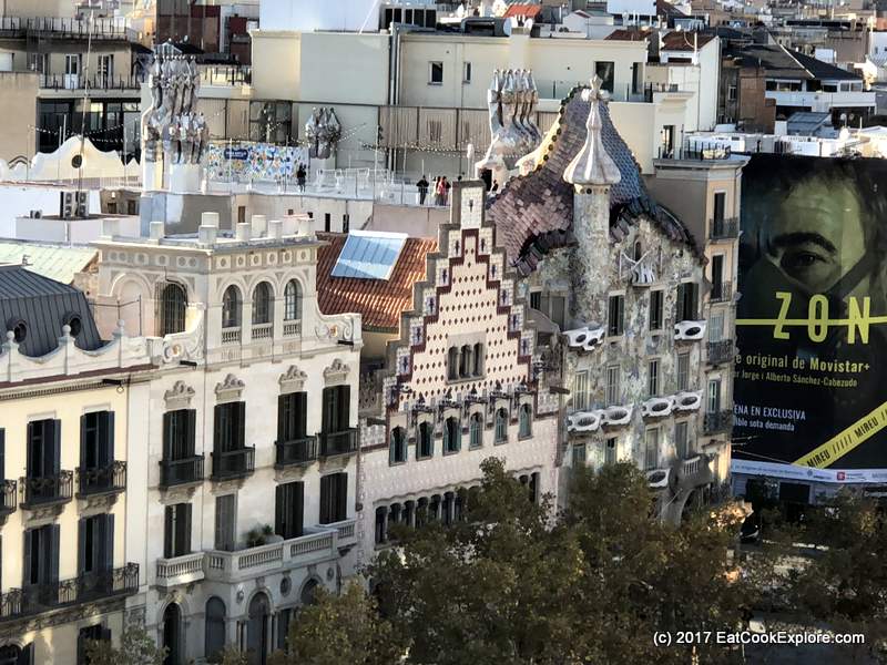 The World's Most Romantic Places for Foodie Proposals 1 Barcelona View of Casa Battila
