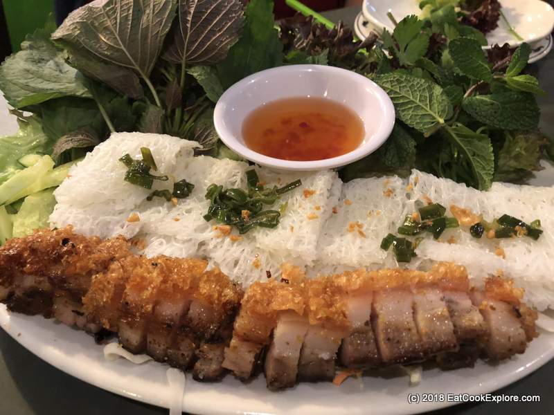 Tastes from the Mekong Delta at Mrs Le's Bahn Mi and Grill 6 crispy belly pork with vermicelli cakes