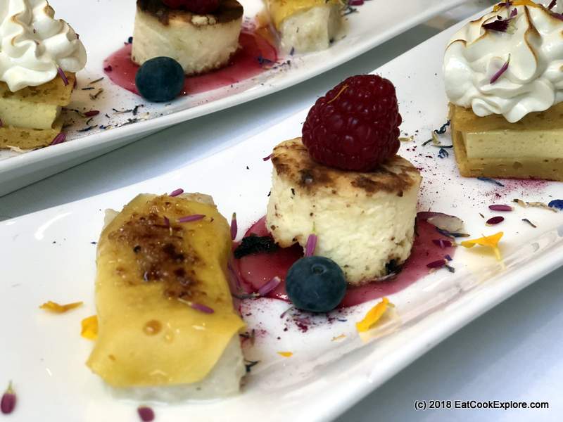 Mango torrija, Ametsa Cheesecake, Passion Fruit cake, Catalan Cream Mango torrija, Ametsa Cheesecake, Passion Fruit cake, Catalan Cream
